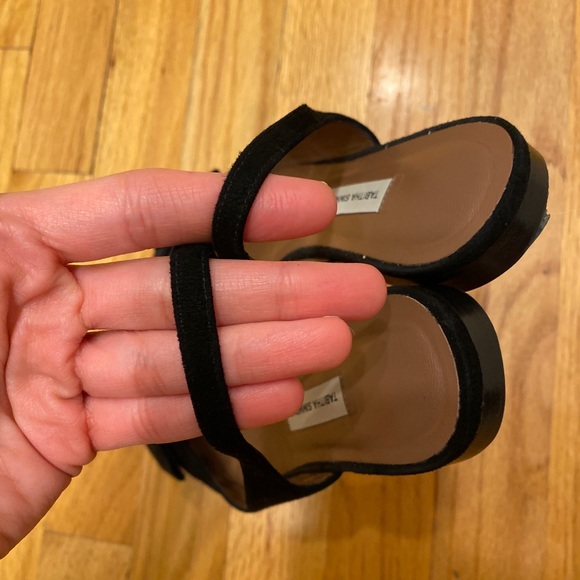 Tabitha Simmons Ingrid Black Suede Flats 38 - Picture 12 of 12